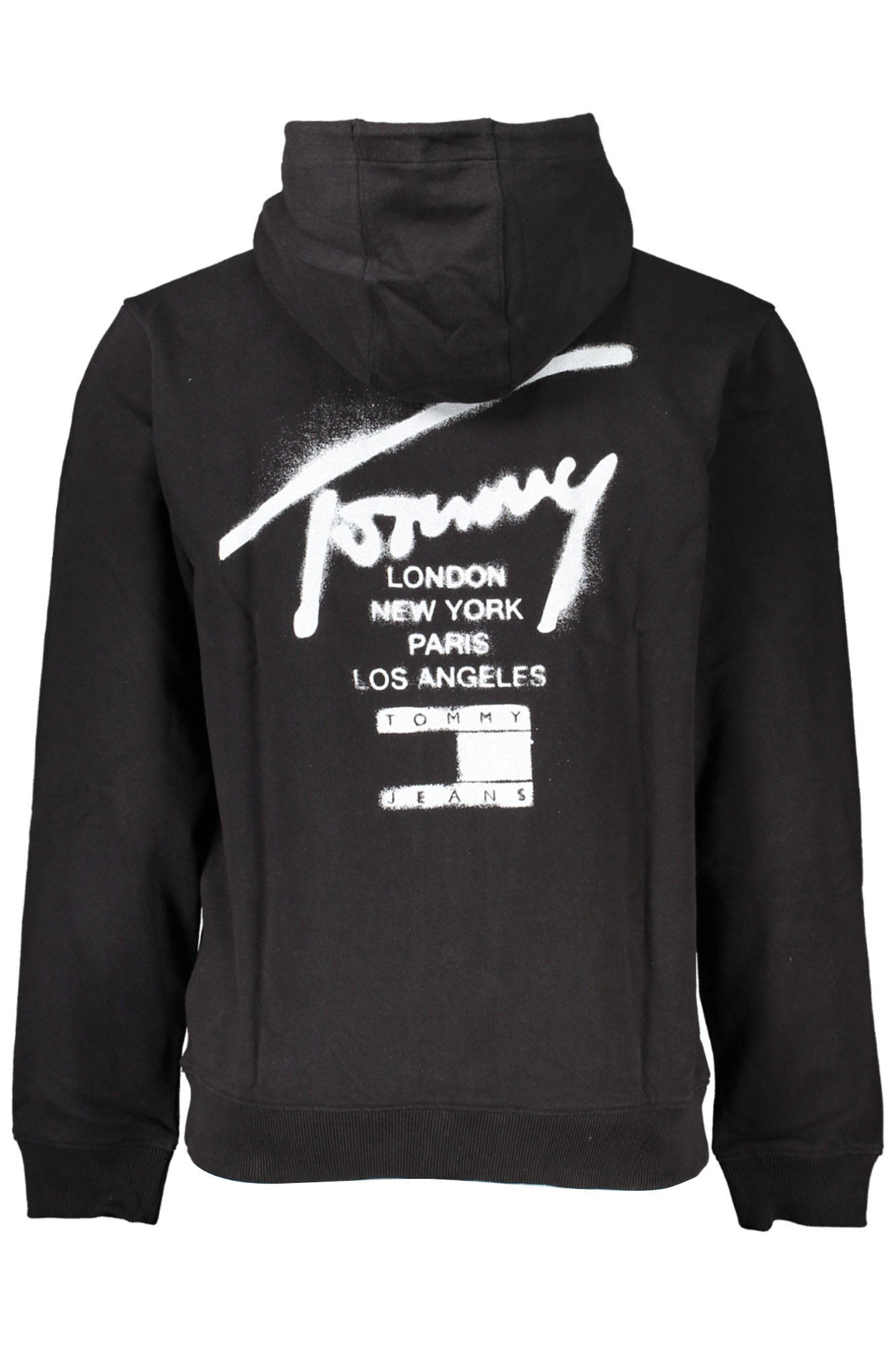 TOMMY HILFIGER Herren Sweatshirt – Langarm, mit Kapuze Schwarz