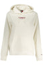 TOMMY HILFIGER Damen Sweatshirt – mit Kapuze, aus Baumwolle Weiß