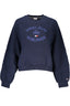 Tommy Hilfiger Damen-Sweatshirt mit Reißverschluss – Blau, gebürstet Blau