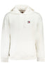 TOMMY HILFIGER WHITE SWEATSHIRT FOR MEN WITH ZIPPER