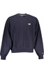 TOMMY HILFIGER MEN'S BLUE SWEATSHIRT WITH ZIPPER