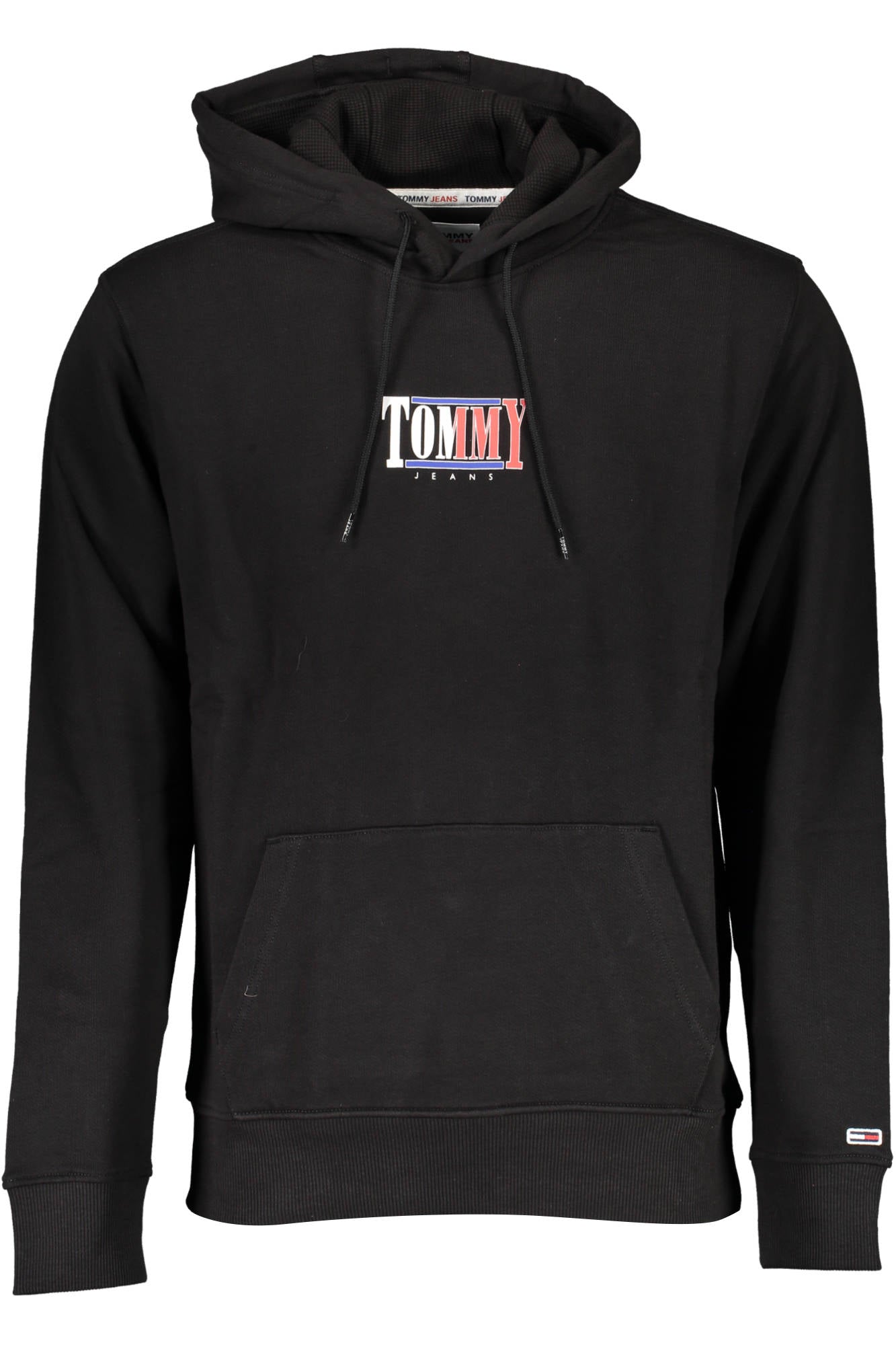 Tommy Hilfiger Sweatshirt Herren Schwarz – Kapuzenpullover aus Bio-Baumwolle Schwarz