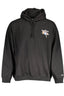 Tommy Hilfiger Sweatshirt Herren Schwarz – Kapuzenpullover aus Baumwolle für Herbst/Winter Schwarz