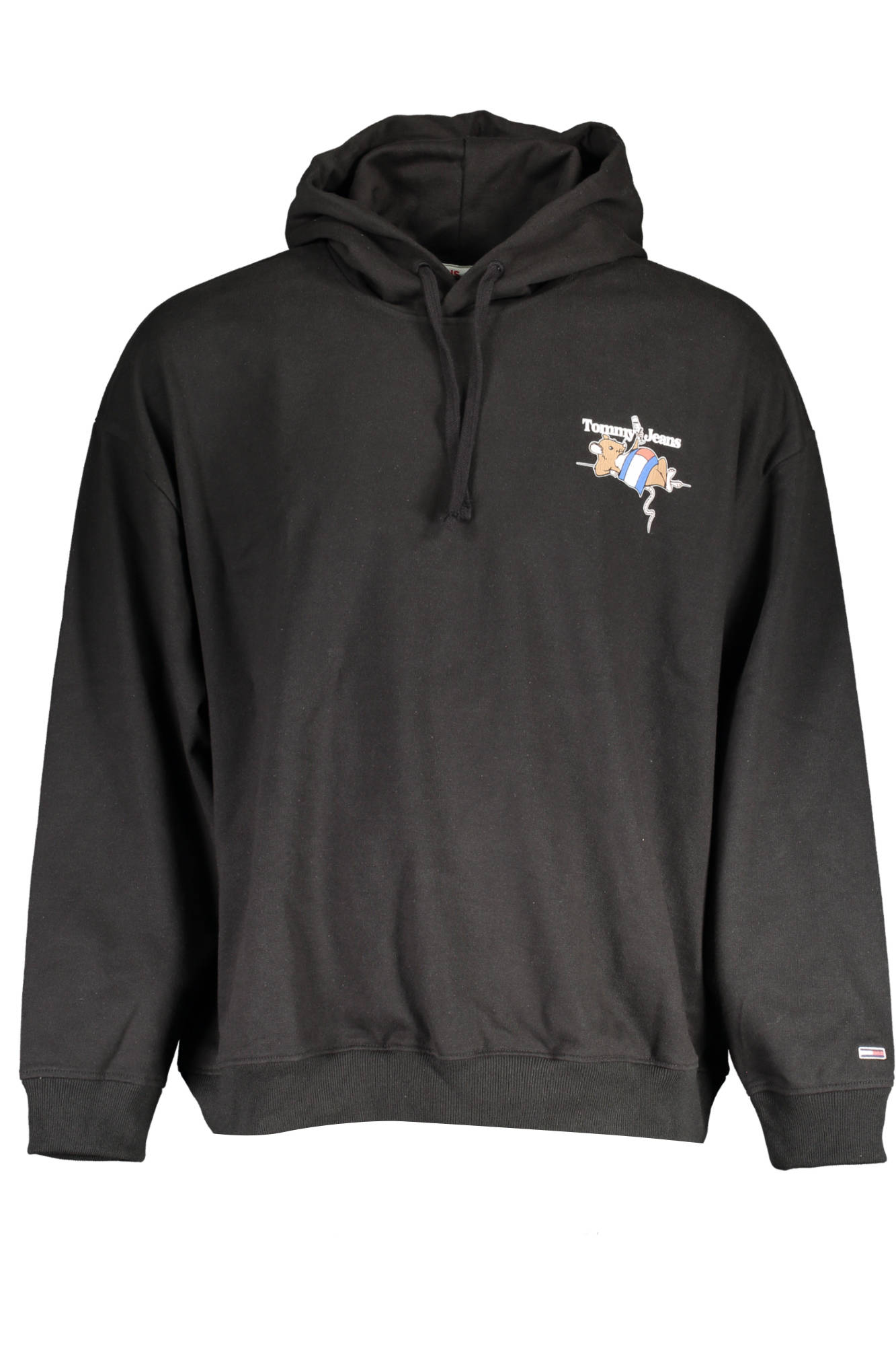 Tommy Hilfiger Sweatshirt Herren Schwarz – Kapuzenpullover aus Baumwolle für Herbst/Winter Schwarz