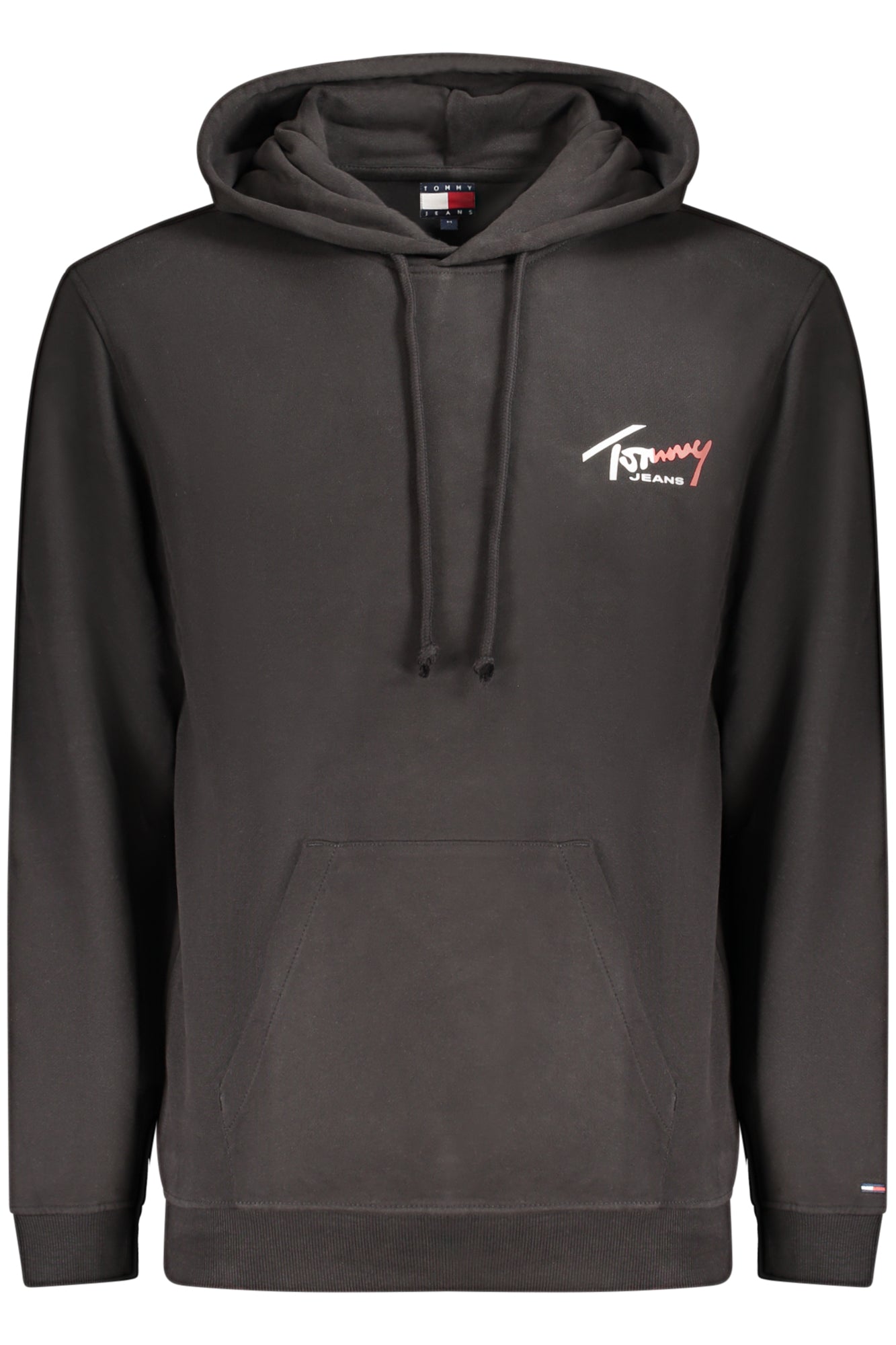 TOMMY HILFIGER Herren Sweatshirt – mit Kapuze, Fleece Schwarz