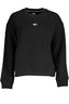 TOMMY HILFIGER BLACK MEN'S SWEATSHIRT WITH ZIPPER