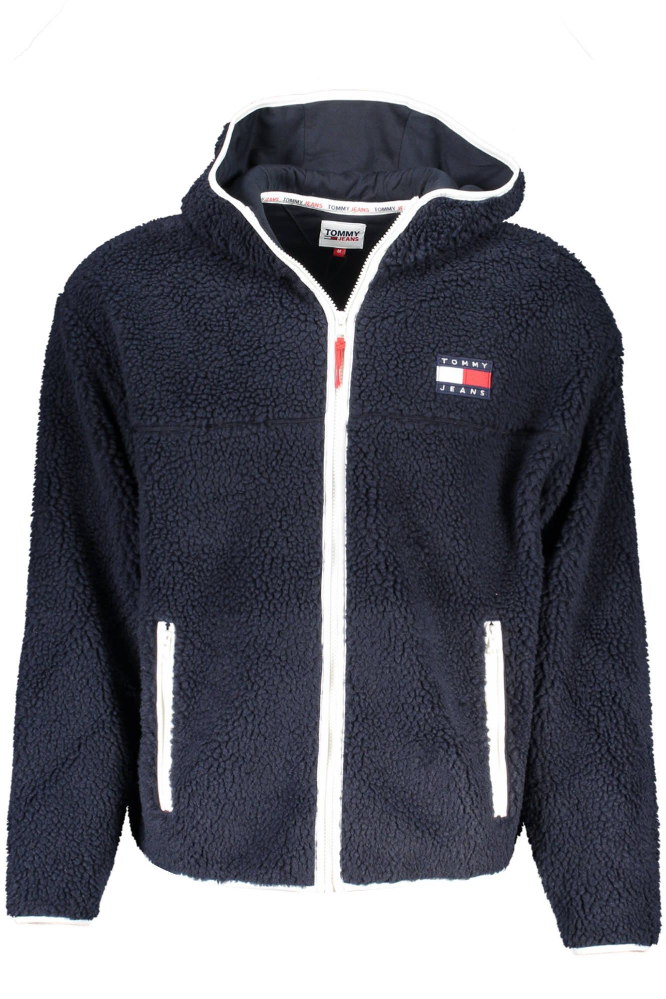 TOMMY HILFIGER Herren Jacke – mit Kapuze, mit Taschen Blau