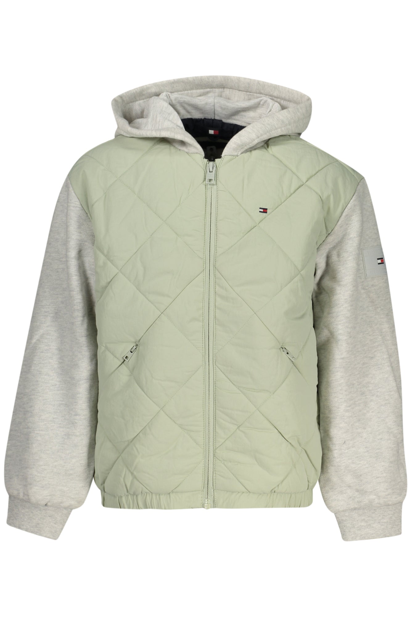 Tommy Hilfiger Kinderjacke Junge – Grüne Kapuzenjacke für Herbst/Winter Grün