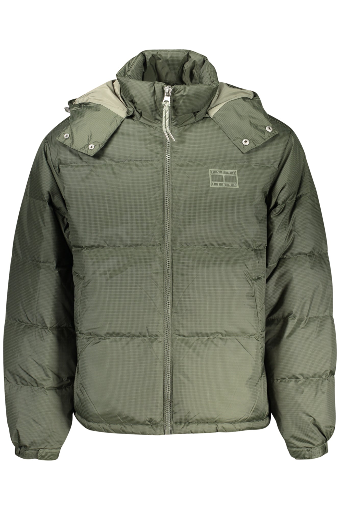 Tommy Hilfiger Herrenjacke Blau – Wasserdichte Winterjacke mit Kapuze Grün