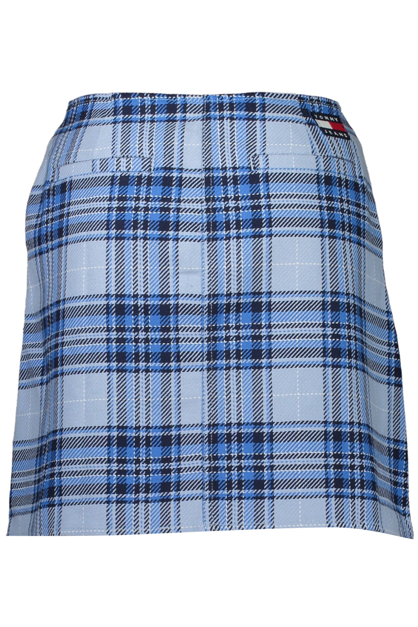 Tommy Hilfiger Hellblauer Kurzer Rock Für Damen – Bio-Baumwolle & Stickerei Hellblau
