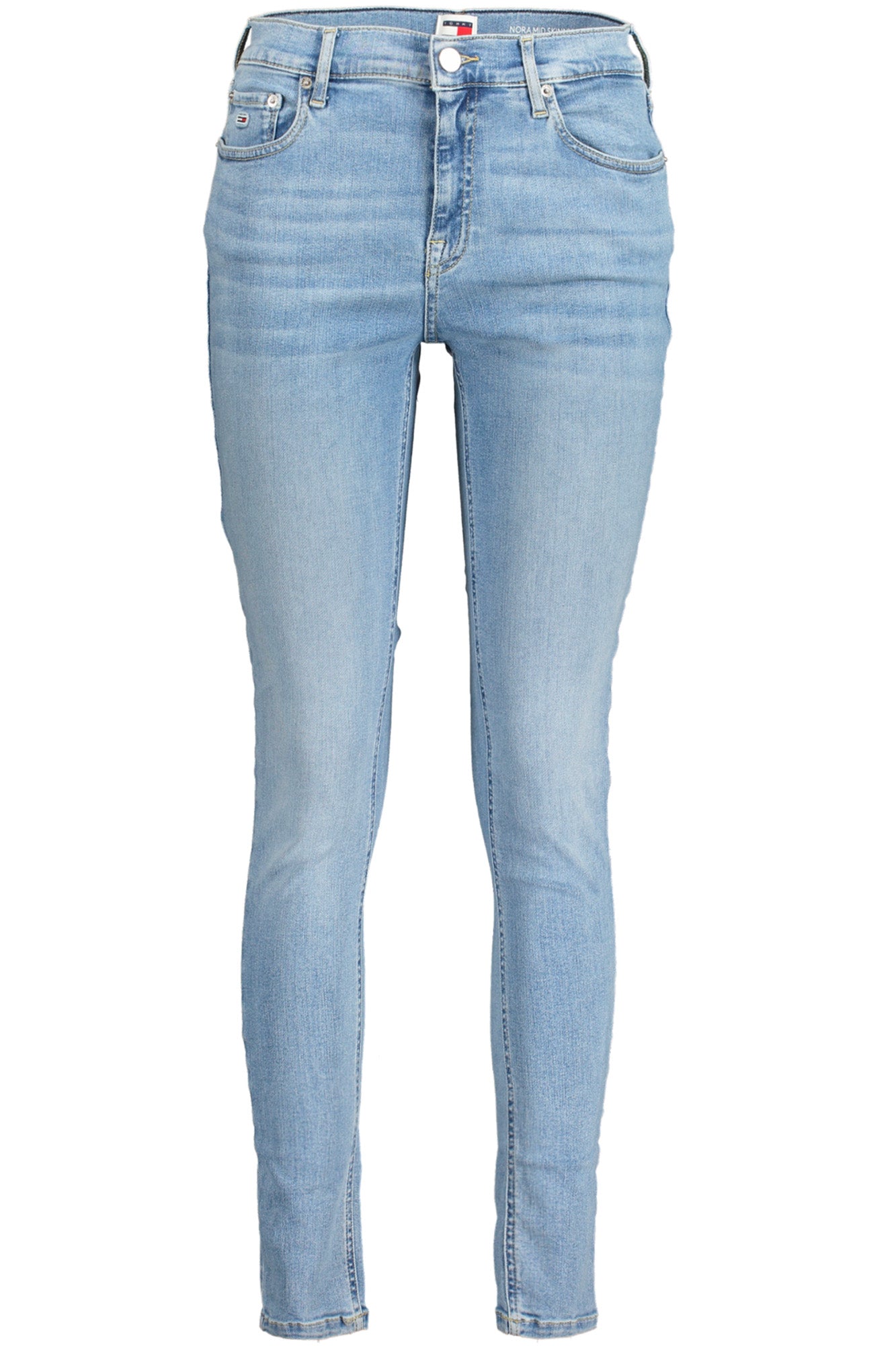 TOMMY HILFIGER Damen Jeans – mit Taschen, mit Reißverschluss Hellblau