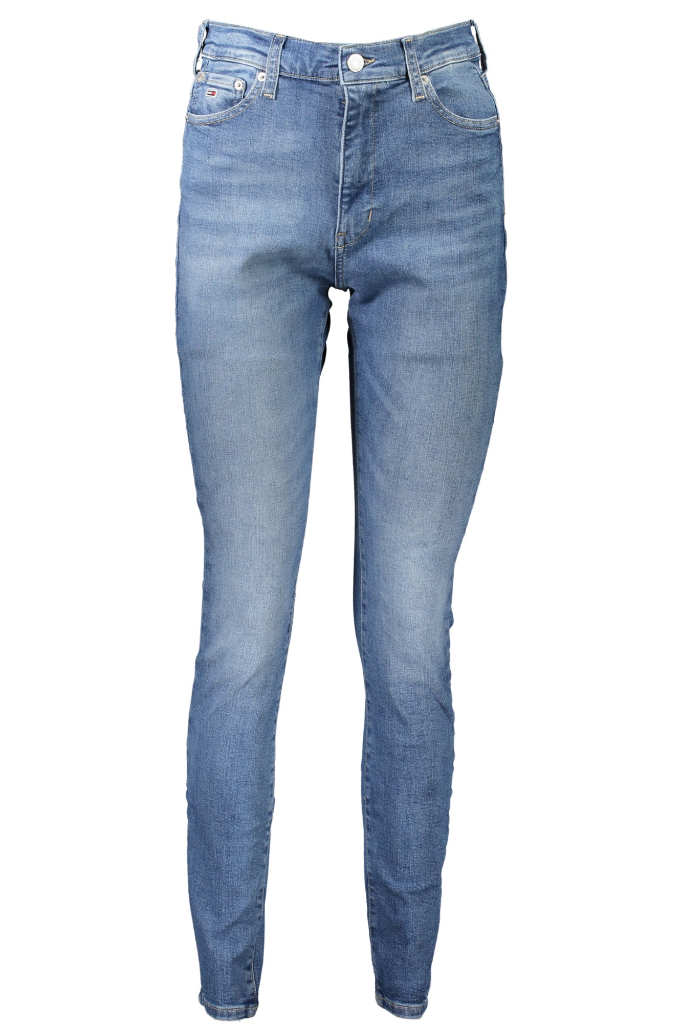 Tommy Hilfiger Damen-Jeans Blau – Super Skinny Denim mit Wascheffekt Blau