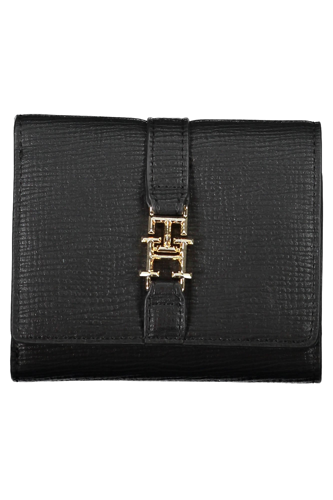 Tommy Hilfiger Damengeldbörse Schwarz – Elegantes Portemonnaie mit Münzfach Schwarz