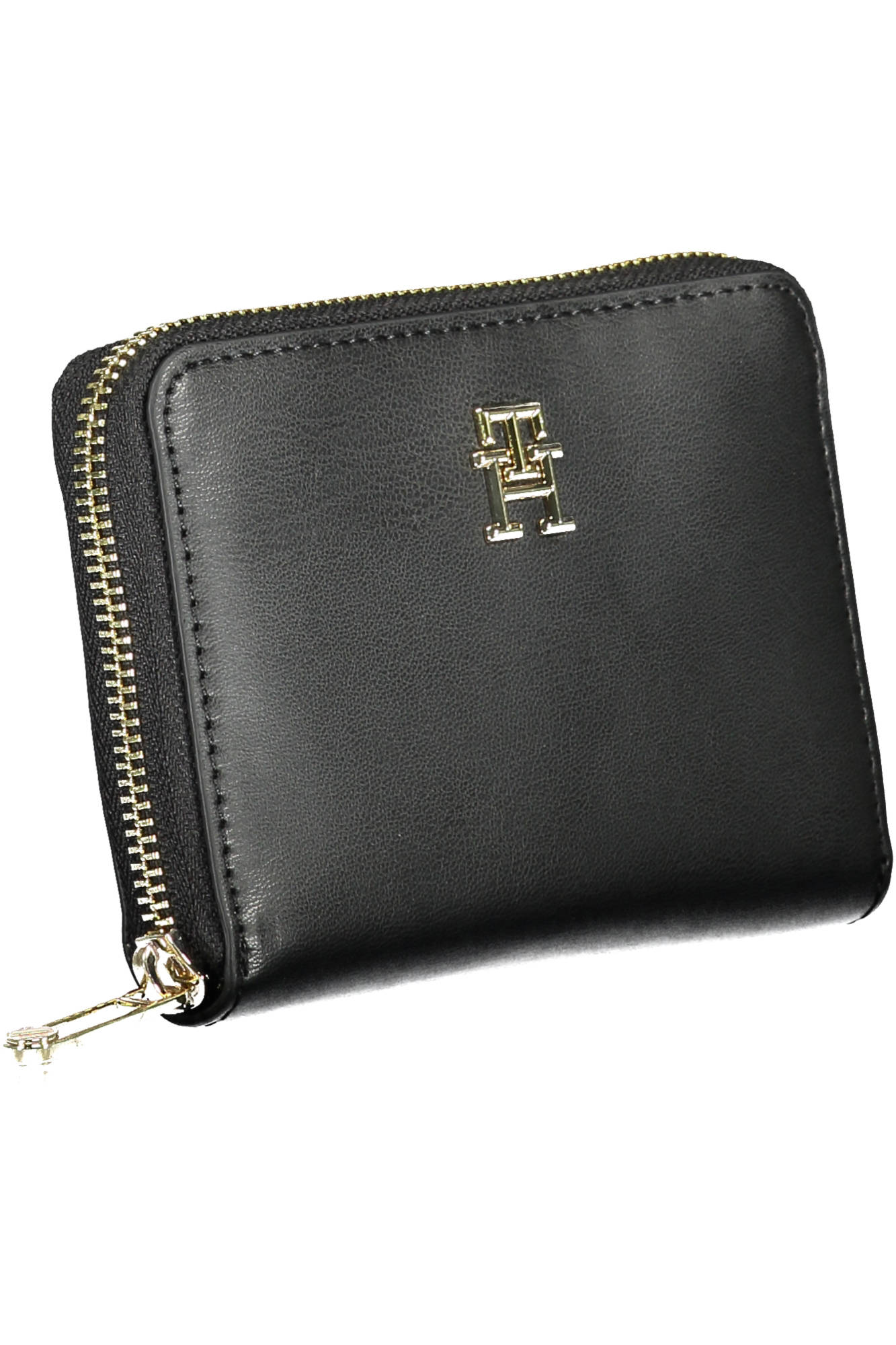 Tommy Hilfiger Damengeldbörse Schwarz – Elegante Brieftasche mit Münzfach & Logo Schwarz
