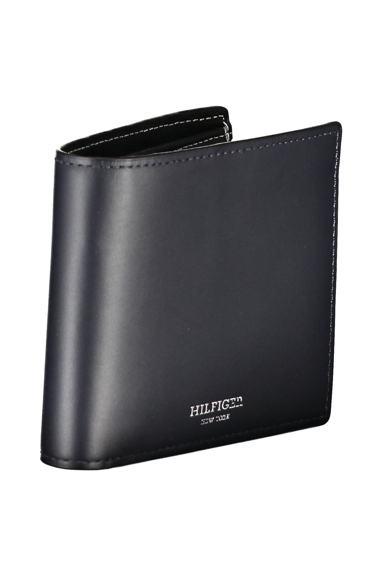 Tommy Hilfiger Geldbörse Herren – Blaue Brieftasche aus Leder mit Logo Blau