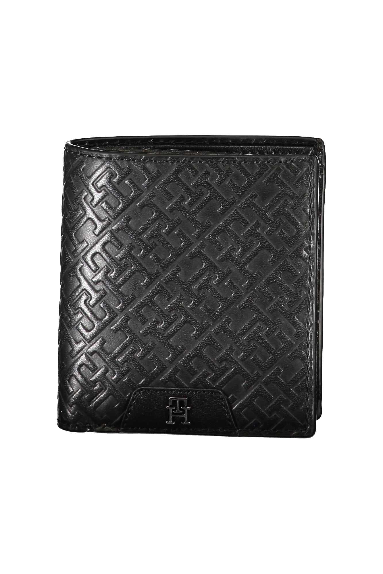Tommy Hilfiger Geldbörse Herren Schwarz – Elegante Pelle Brieftasche mit Logo Schwarz