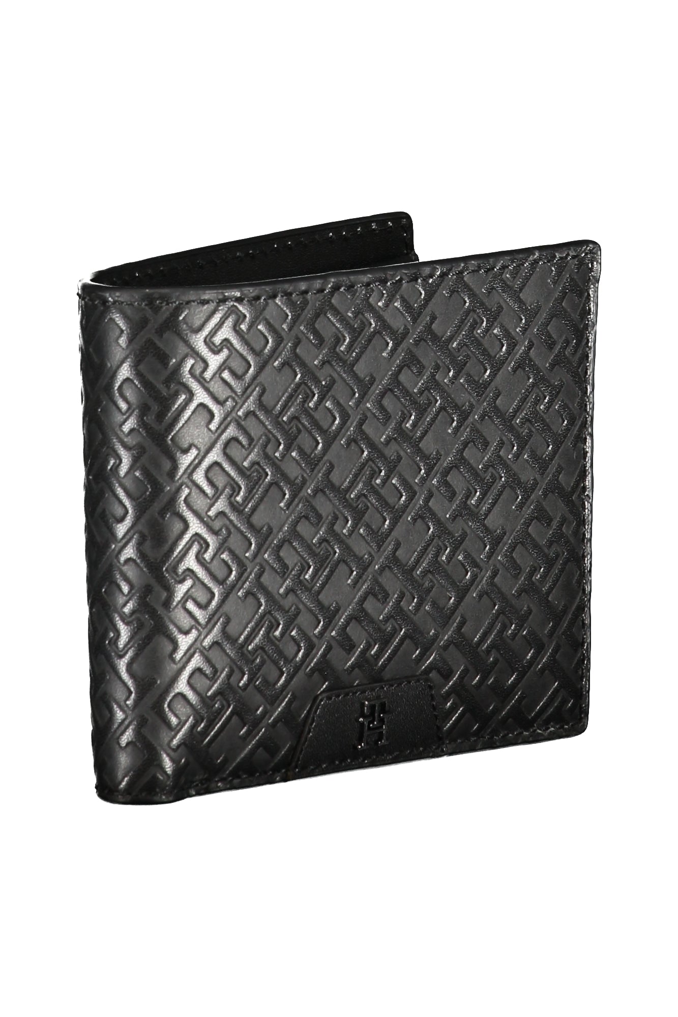 Tommy Hilfiger Geldbörse Herren Schwarz – Elegante Pelle Brieftasche mit Logo Schwarz