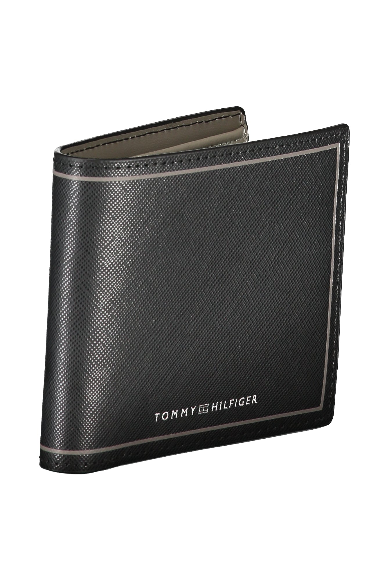 Tommy Hilfiger Geldbörse Herren Schwarz – Elegante Pelle Geldbörse mit Logo Schwarz