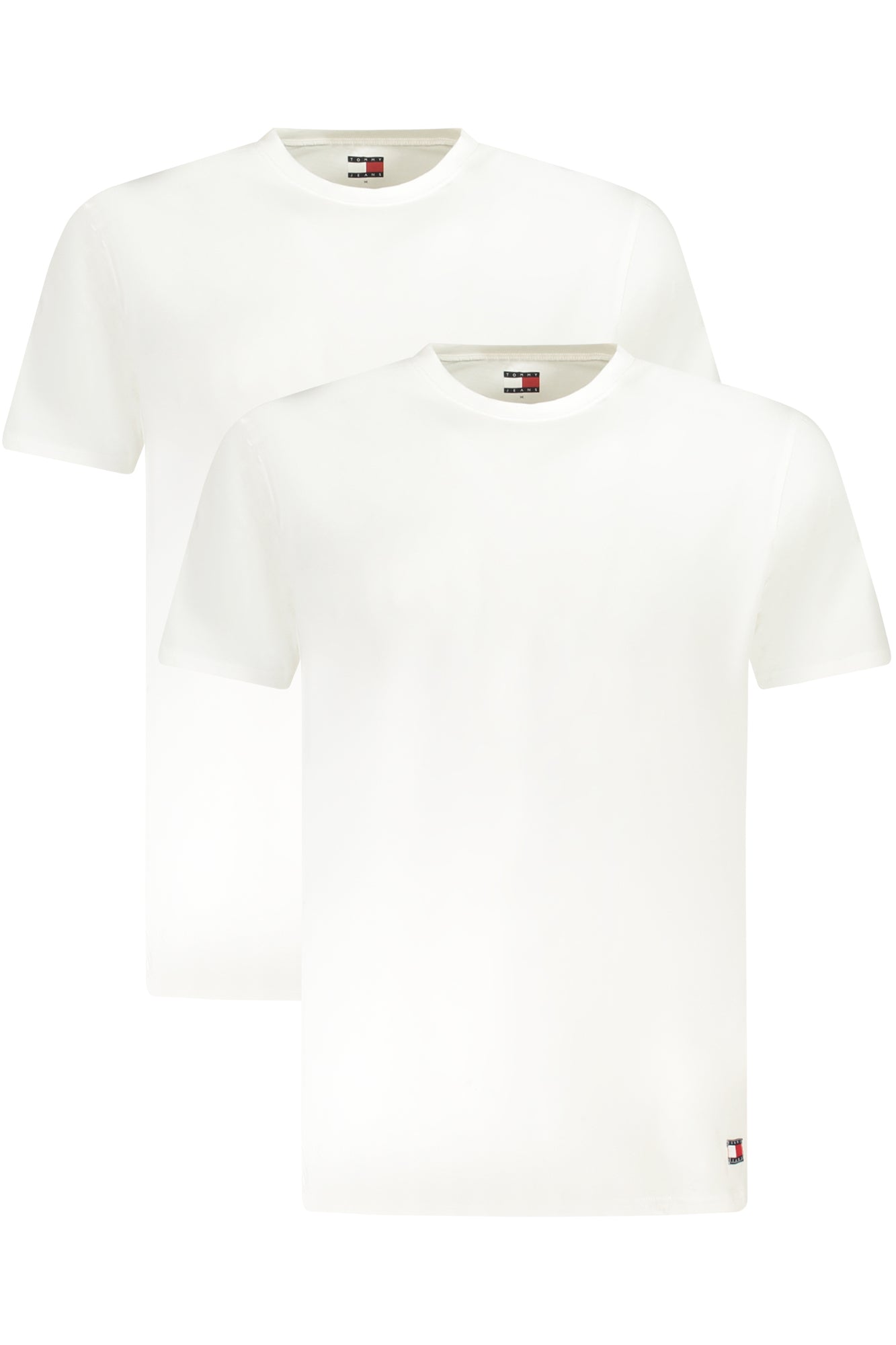 Tommy Hilfiger T-Shirt Herren Doppelpack – Schwarzes Outdoor-Shirt aus Baumwolle Weiß