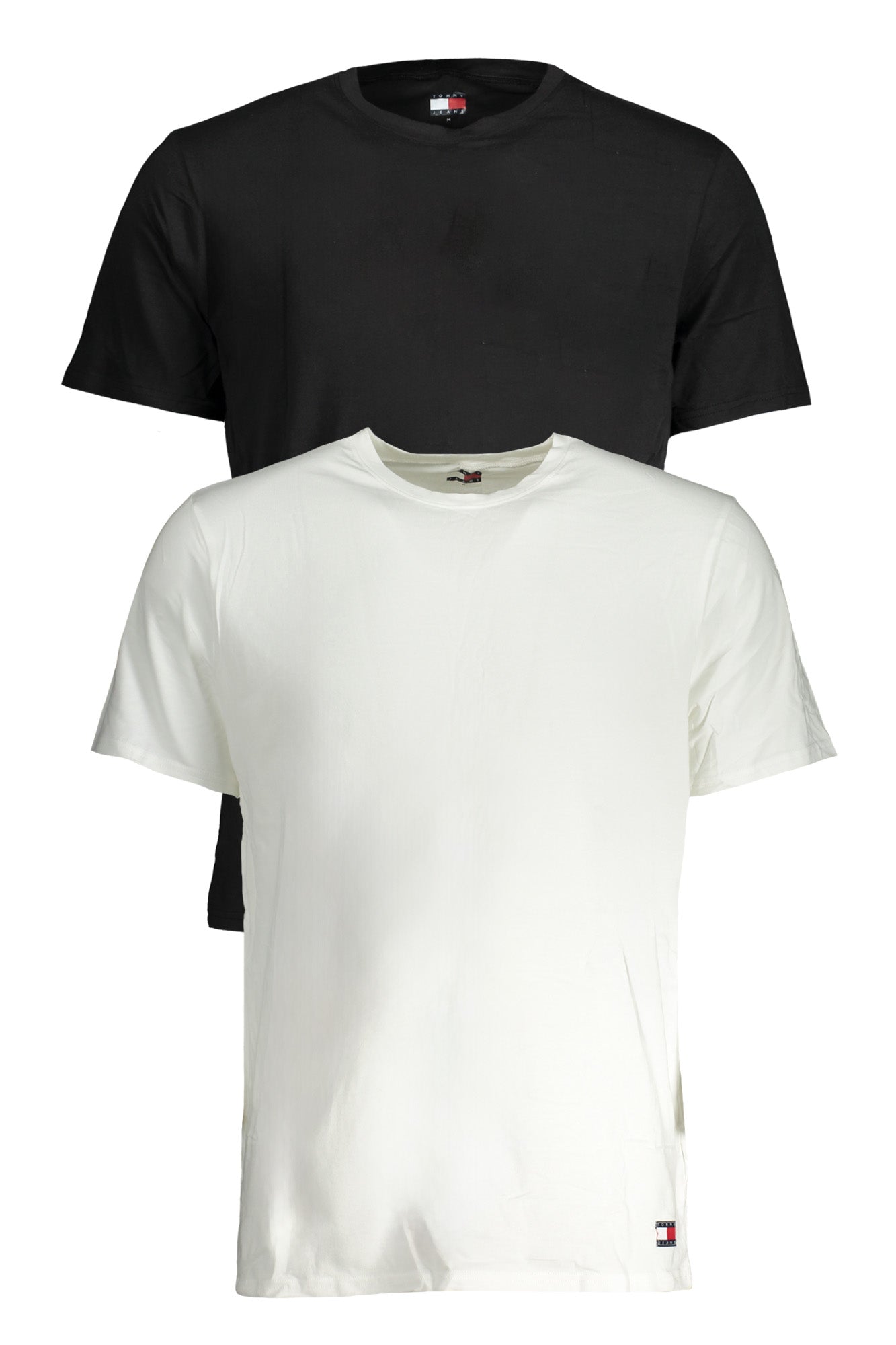 Tommy Hilfiger T-Shirt Herren Doppelpack – Schwarzes Outdoor-Shirt aus Baumwolle Schwarz