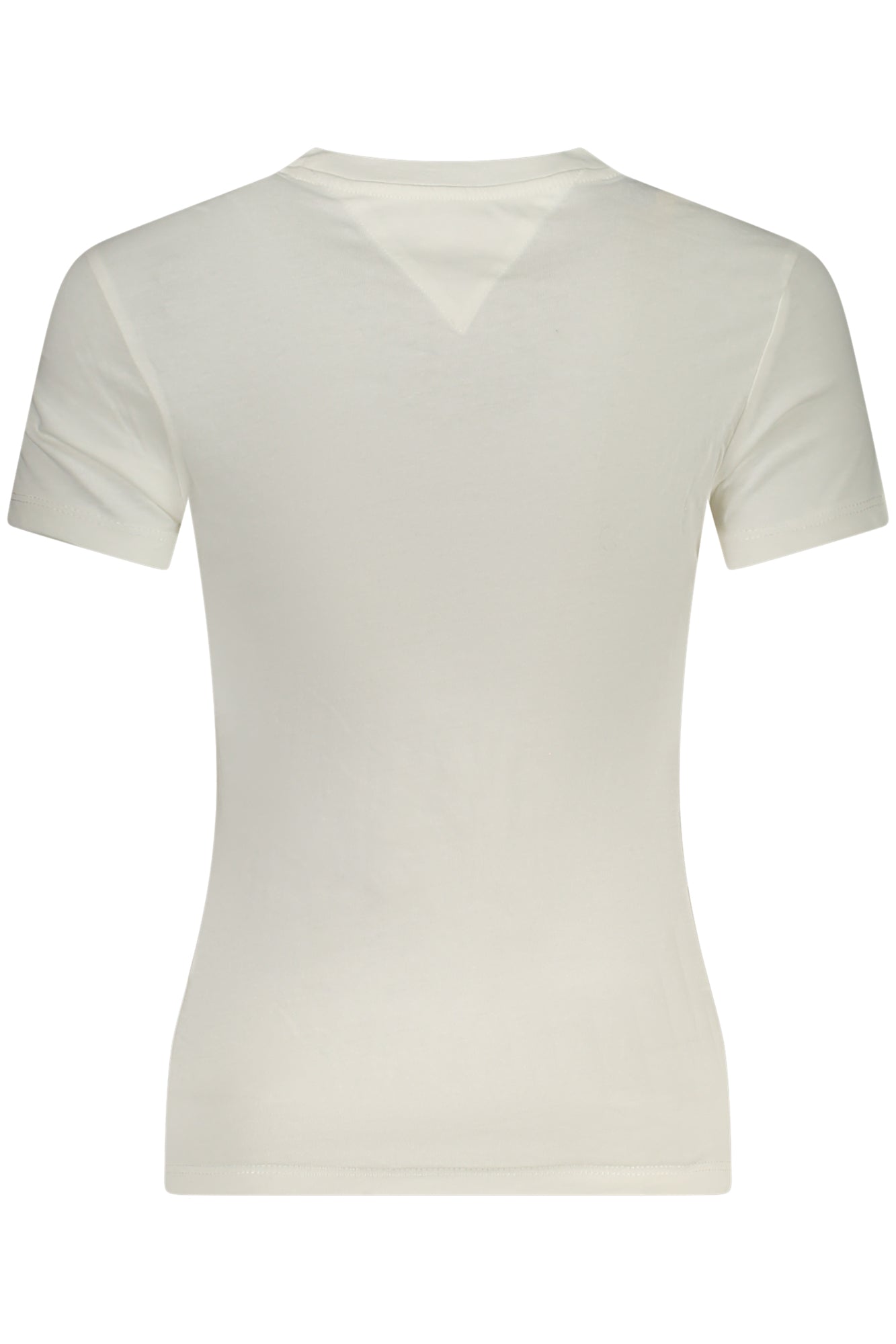 TOMMY HILFIGER Damen T-Shirt – Kurzarm, aus Baumwolle Weiß