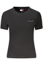 TOMMY HILFIGER DAMEN KURZARM T-SHIRT SCHWARZ
