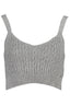 Tommy Hilfiger Damentop Grau – V-Ausschnitt mit Logo-Applikation für Damen Grau