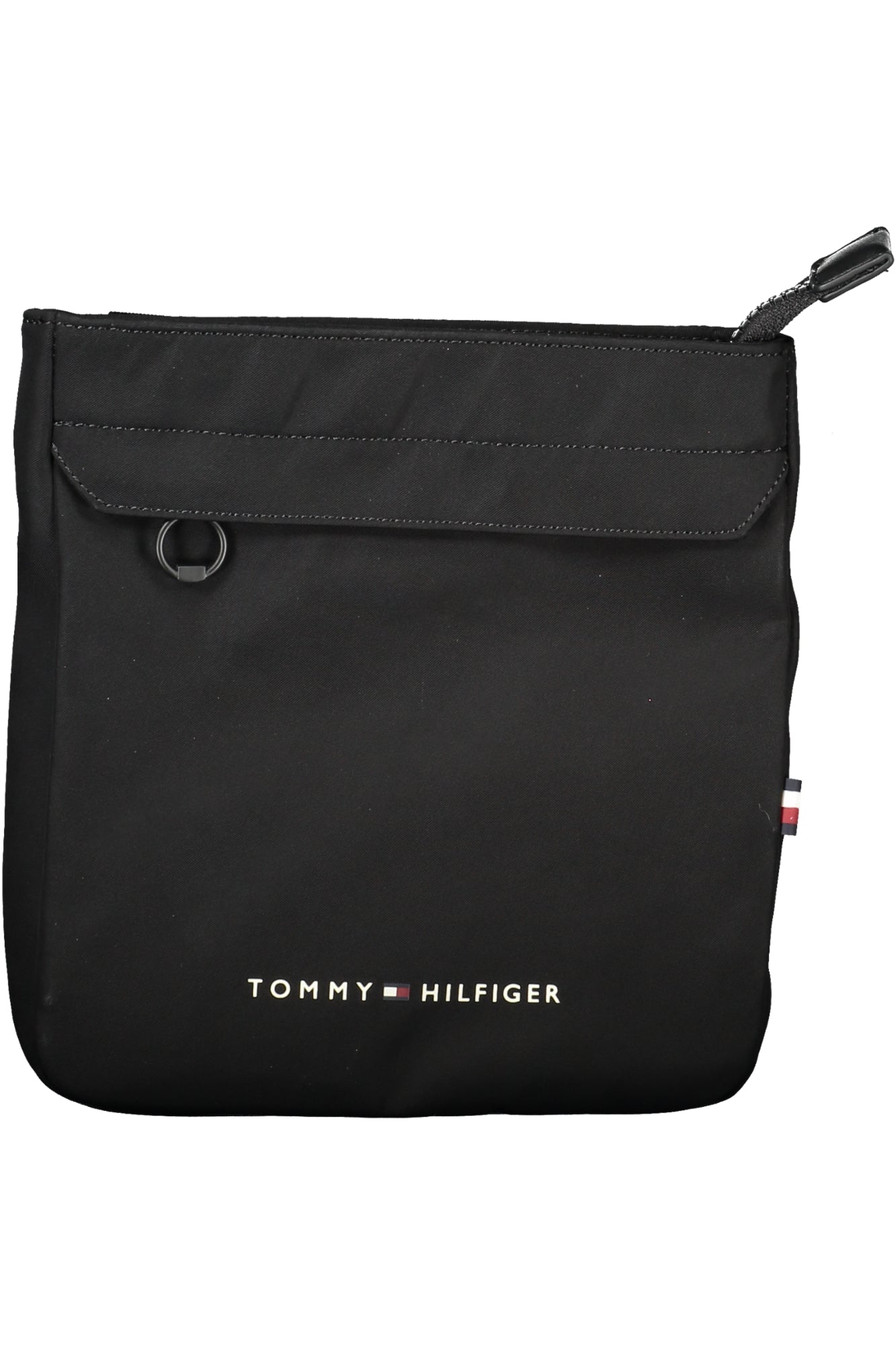 Tommy Hilfiger Umhängetasche Herren – Schwarze Schultertasche aus recyceltem Polyester Schwarz