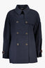 Tommy Hilfiger Trenchcoat Damen – Blauer Baumwollmantel für Frühjahr/Sommer Blau