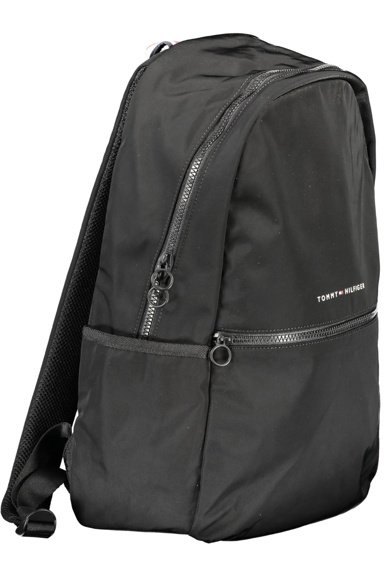 Tommy Hilfiger Rucksack Herren – Schwarzer Alltagsrucksack mit Laptopfach Schwarz