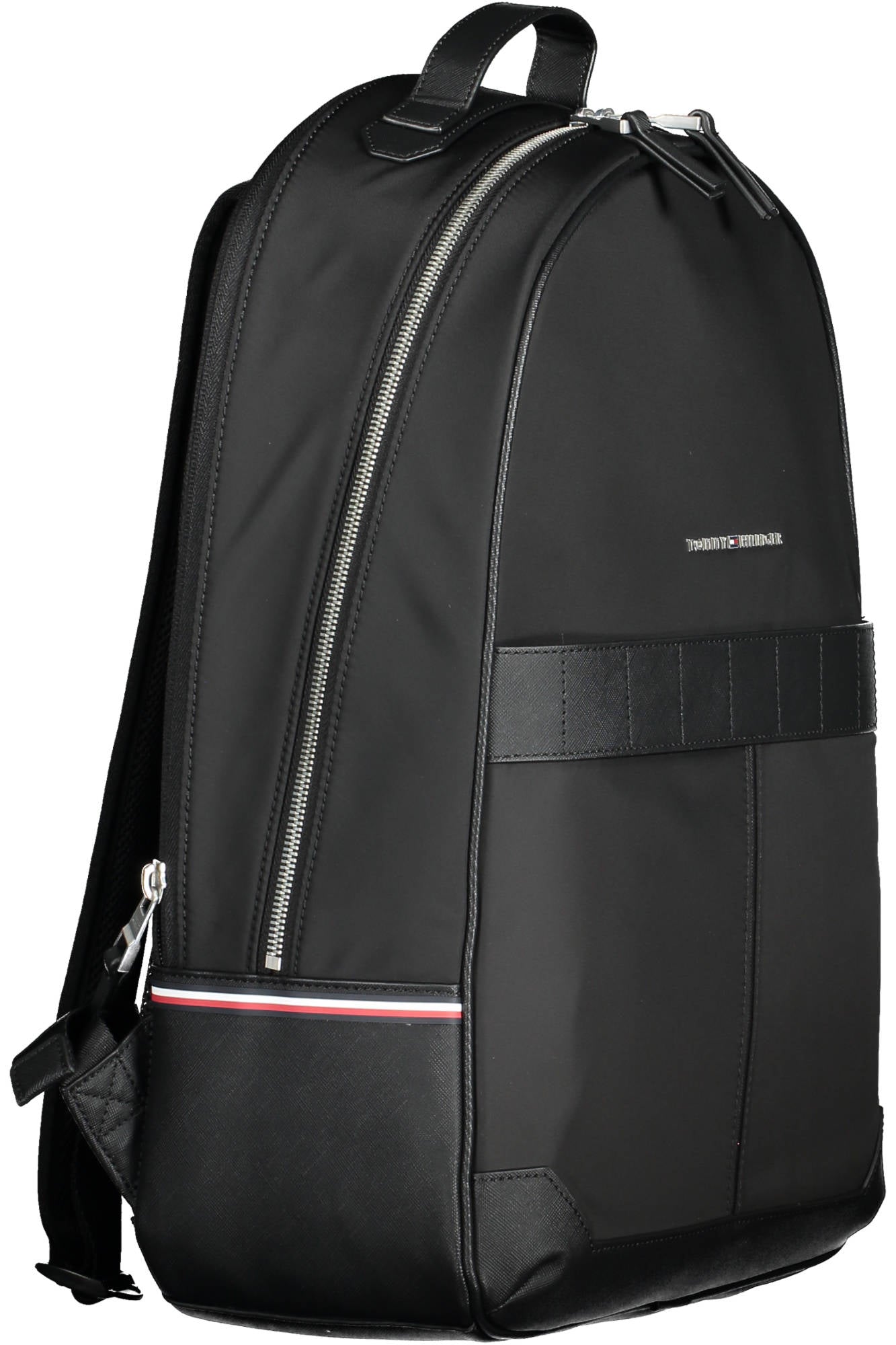 Tommy Hilfiger Rucksack Herren – Schwarzer Alltagsrucksack mit recyceltem Polyester Schwarz