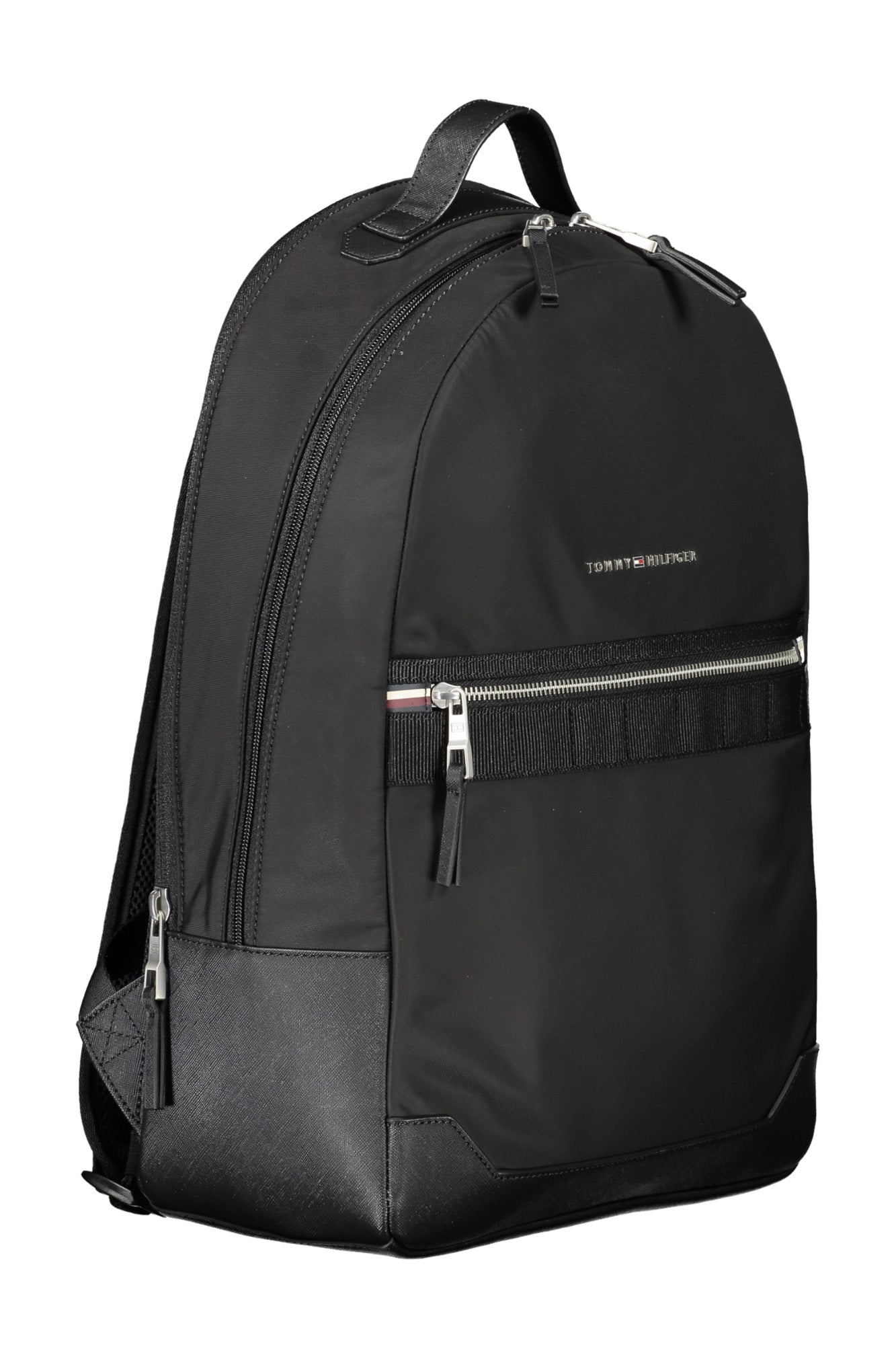 Tommy Hilfiger Herren-Rucksack Blau – Praktischer Alltagsbegleiter mit Laptopfach Schwarz