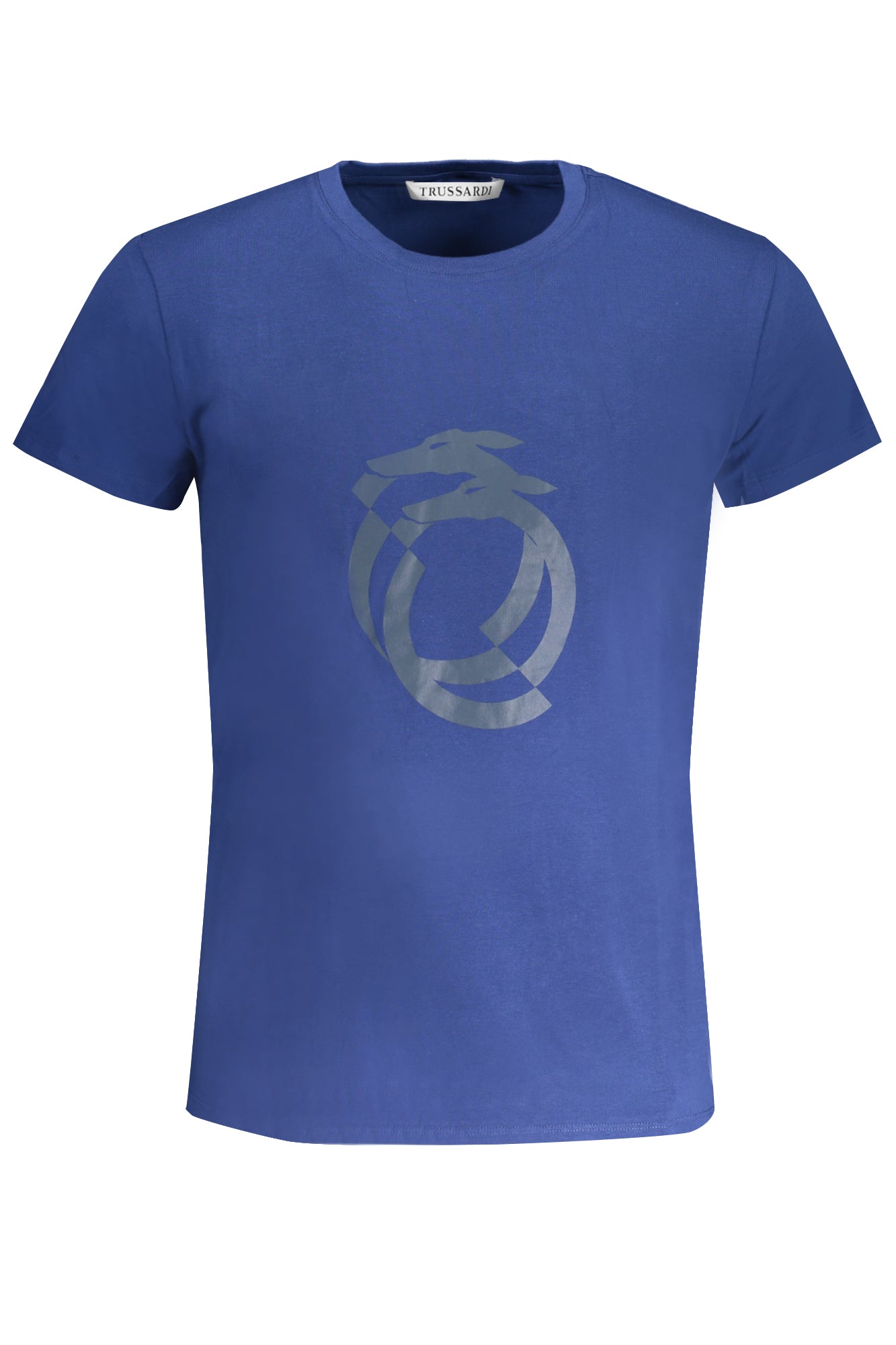 TRUSSARDI Herren T-Shirt Kurzarm Rot – Logo-Aufdruck für Frühjahr/Sommer Blau