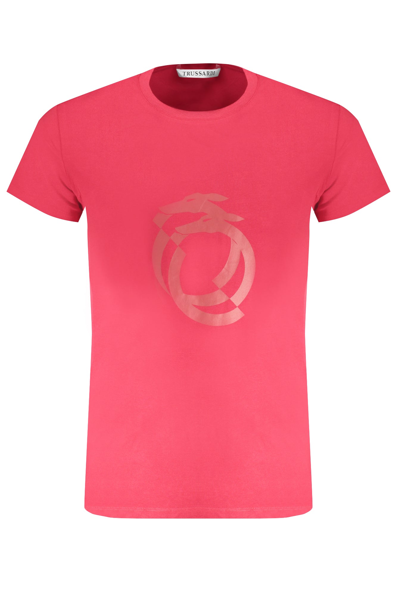 TRUSSARDI Herren T-Shirt Kurzarm Rot – Logo-Aufdruck für Frühjahr/Sommer Rot