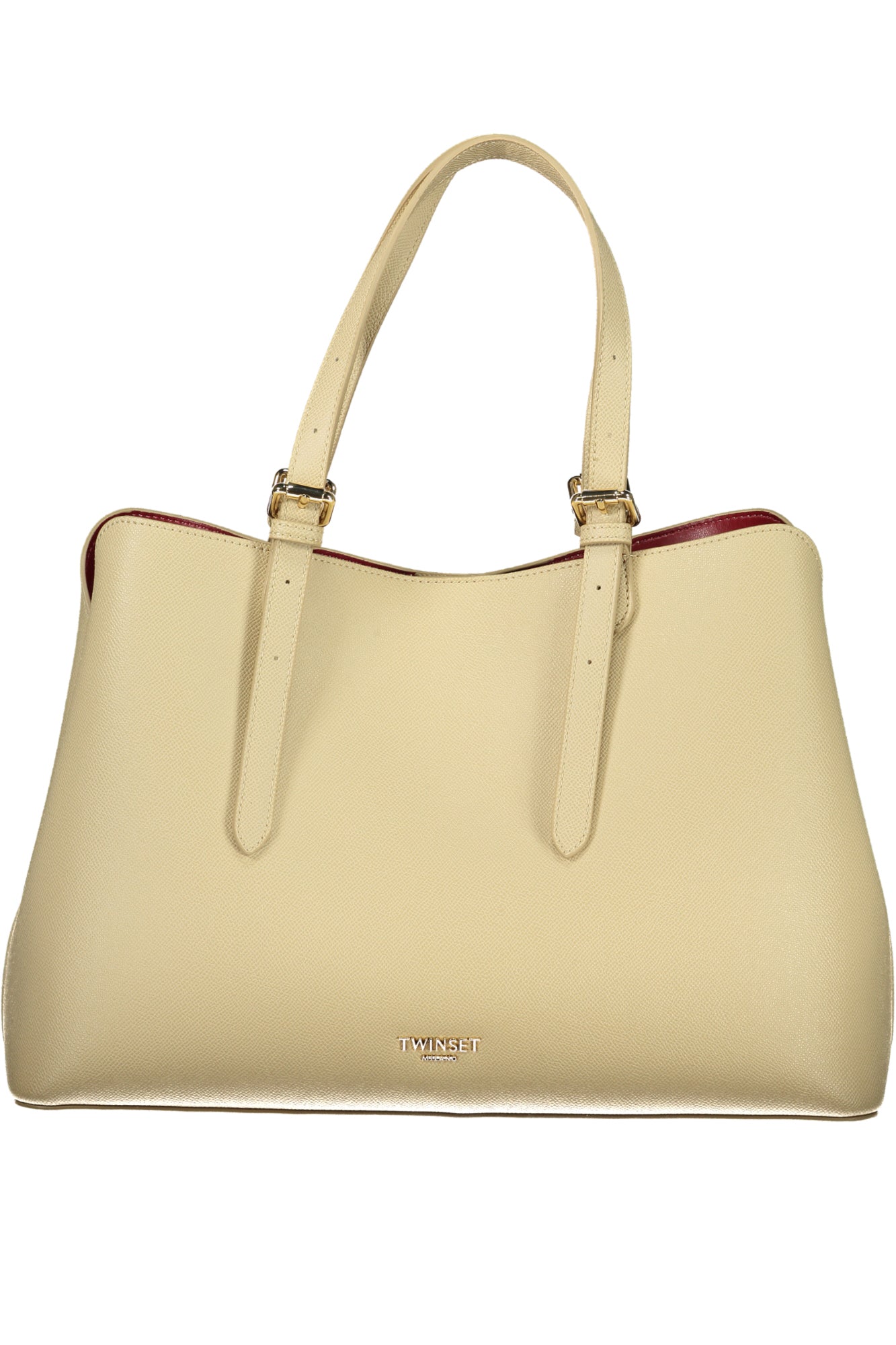 TWINSET Damen-Tasche schwarz – Elegante Tragetasche mit Logo-Detail für den Alltag Beige