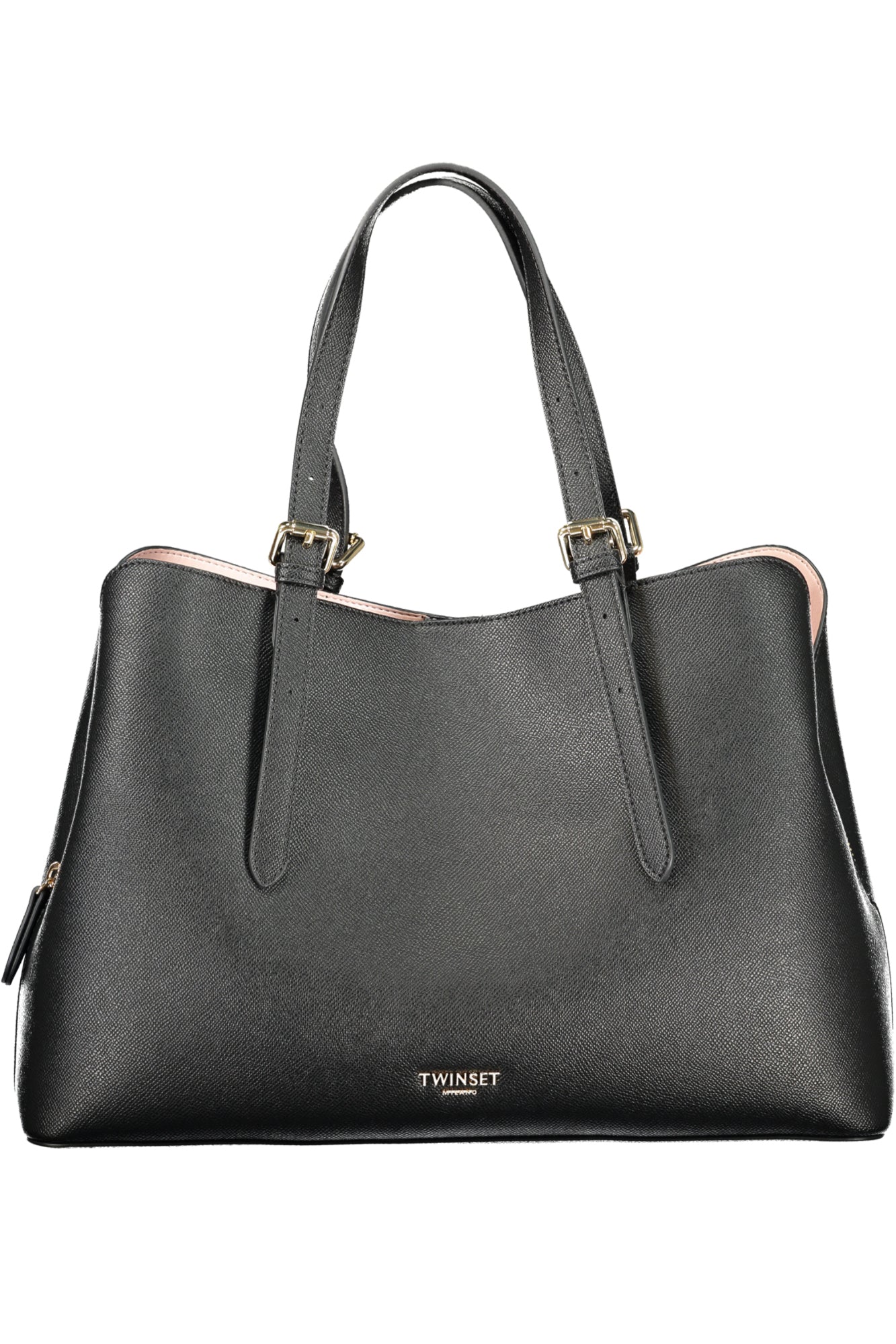 TWINSET Damen-Tasche schwarz – Elegante Tragetasche mit Logo-Detail für den Alltag Schwarz