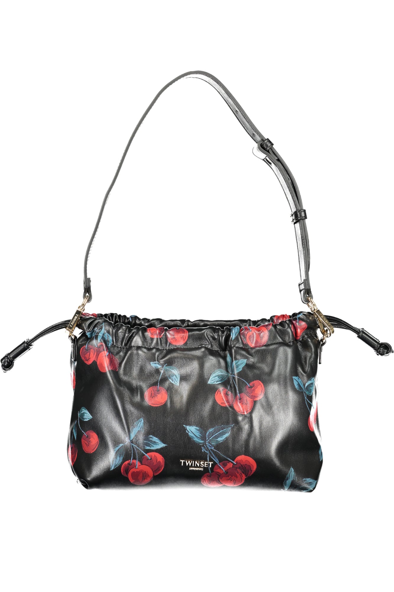 TWINSET Damen-Tasche schwarz – Elegante Doppeltasche mit verstellbarem Schultergurt Schwarz