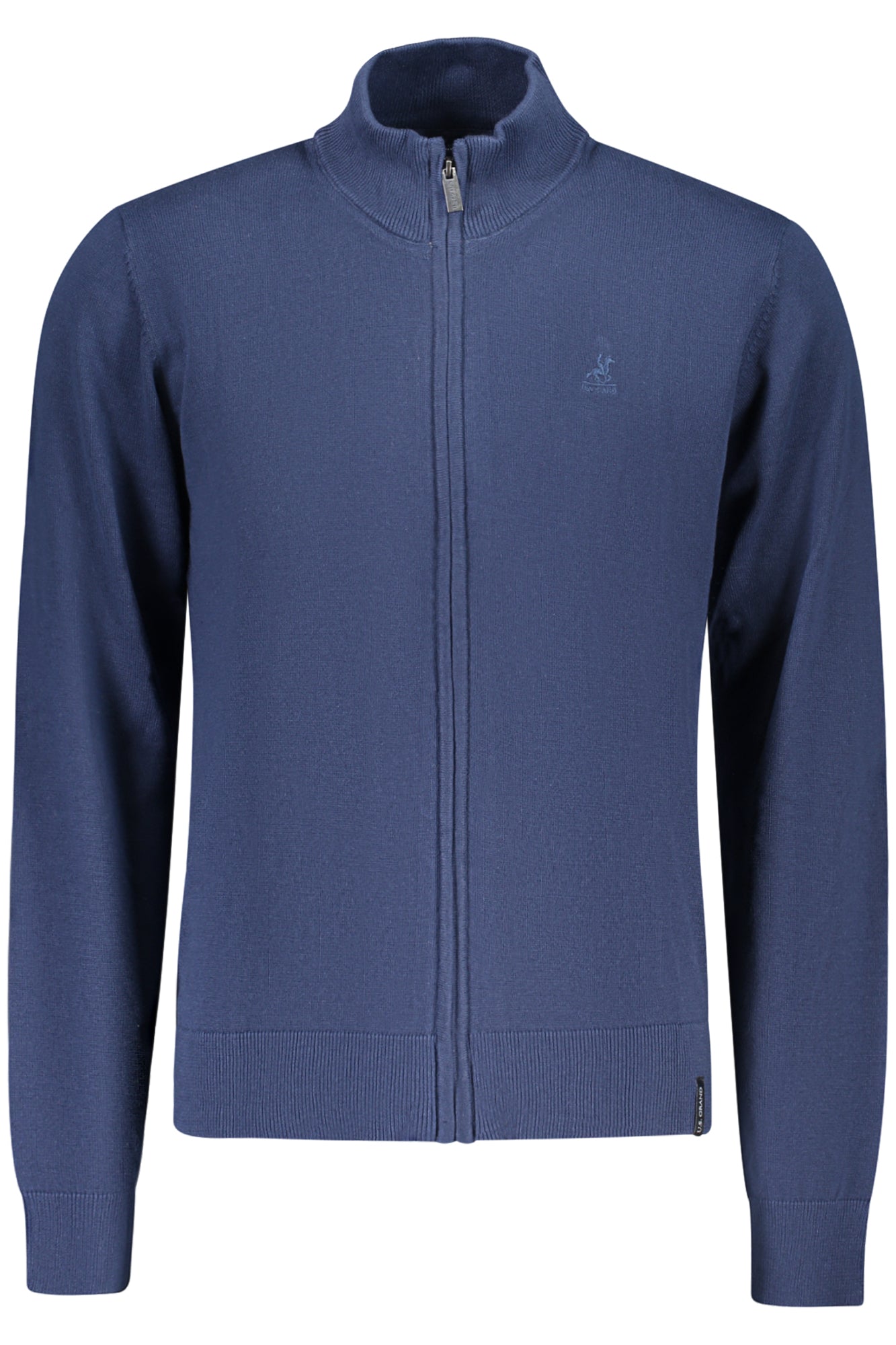 U.S. GRAND Herren Oberteile – Langärmlige Strickjacke Blau