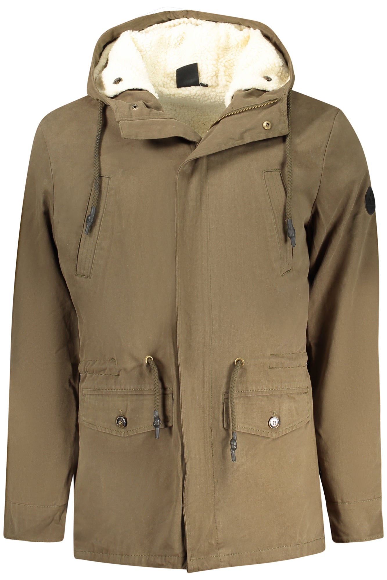 U.S. GRAND Green Herrenjacke – Warme Winterparka mit Kapuze und Fell | Herren Grün