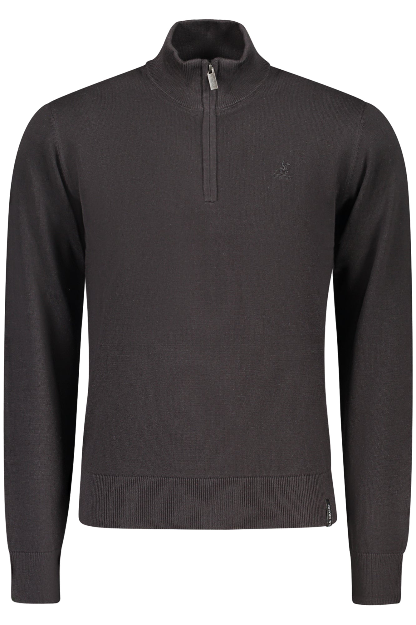 U.S. GRAND Herren Oberteile – Pullover, mit Reißverschluss Schwarz