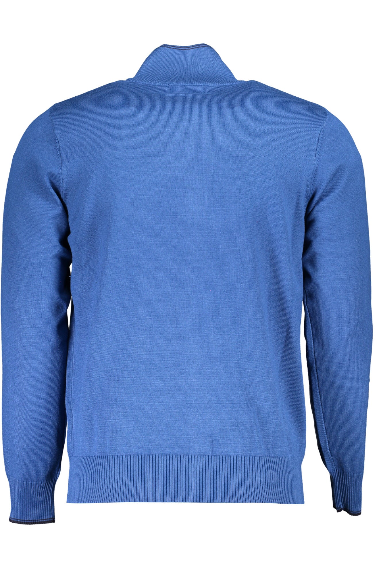 U.S. GRAND Cardigan Herren Schwarz – Strickjacke mit Reißverschluss & Logo-Stickerei Blau