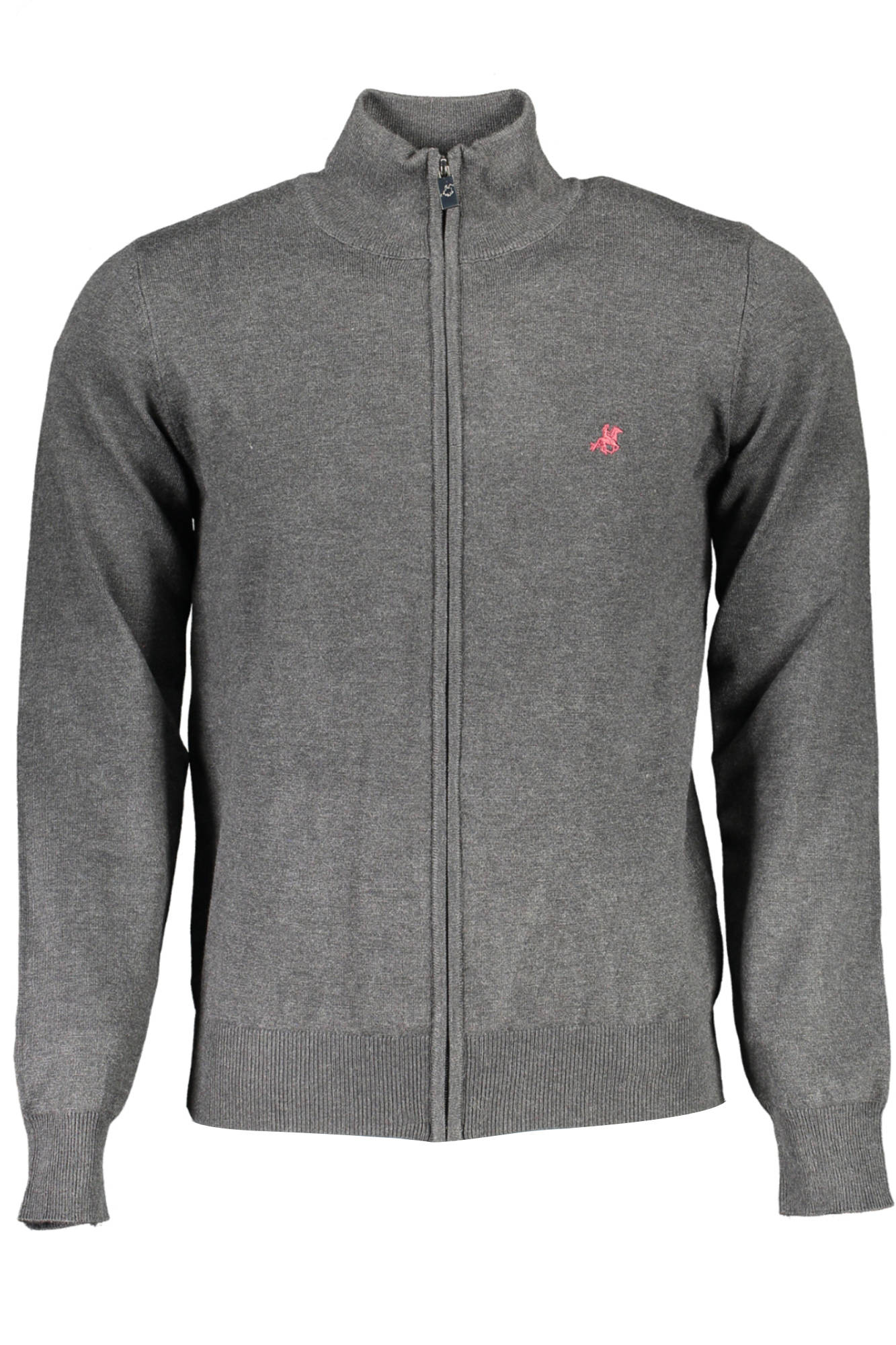 U.S. GRAND Cardigan Herren Grau – Strickjacke mit Reißverschluss für Herbst/Winter Grau