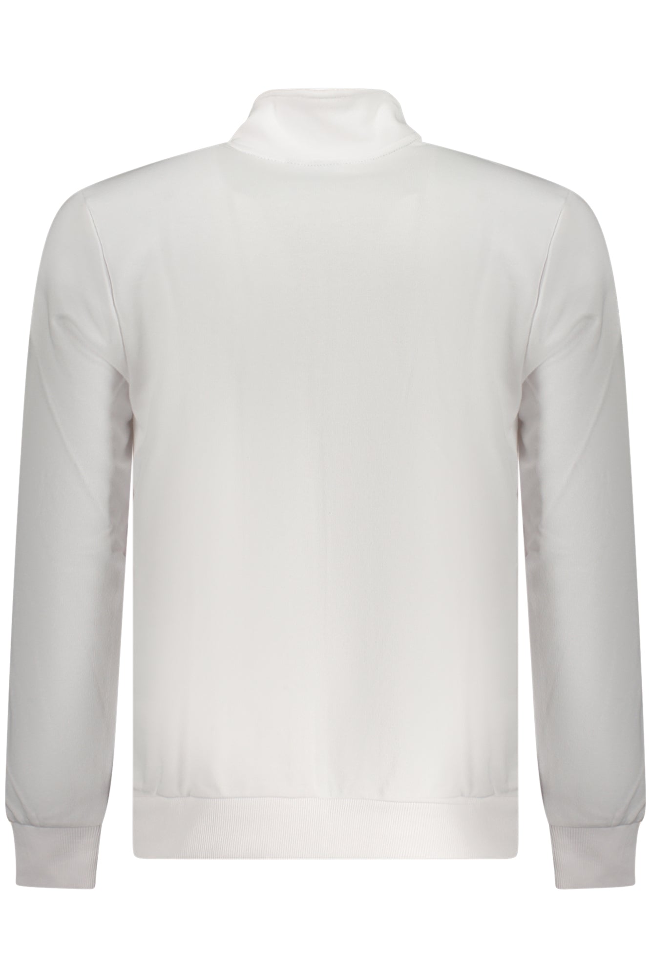 U.S. GRAND Herren-Sweatshirt mit Reißverschluss – Gebürstet & Logo-Stickerei Weiß