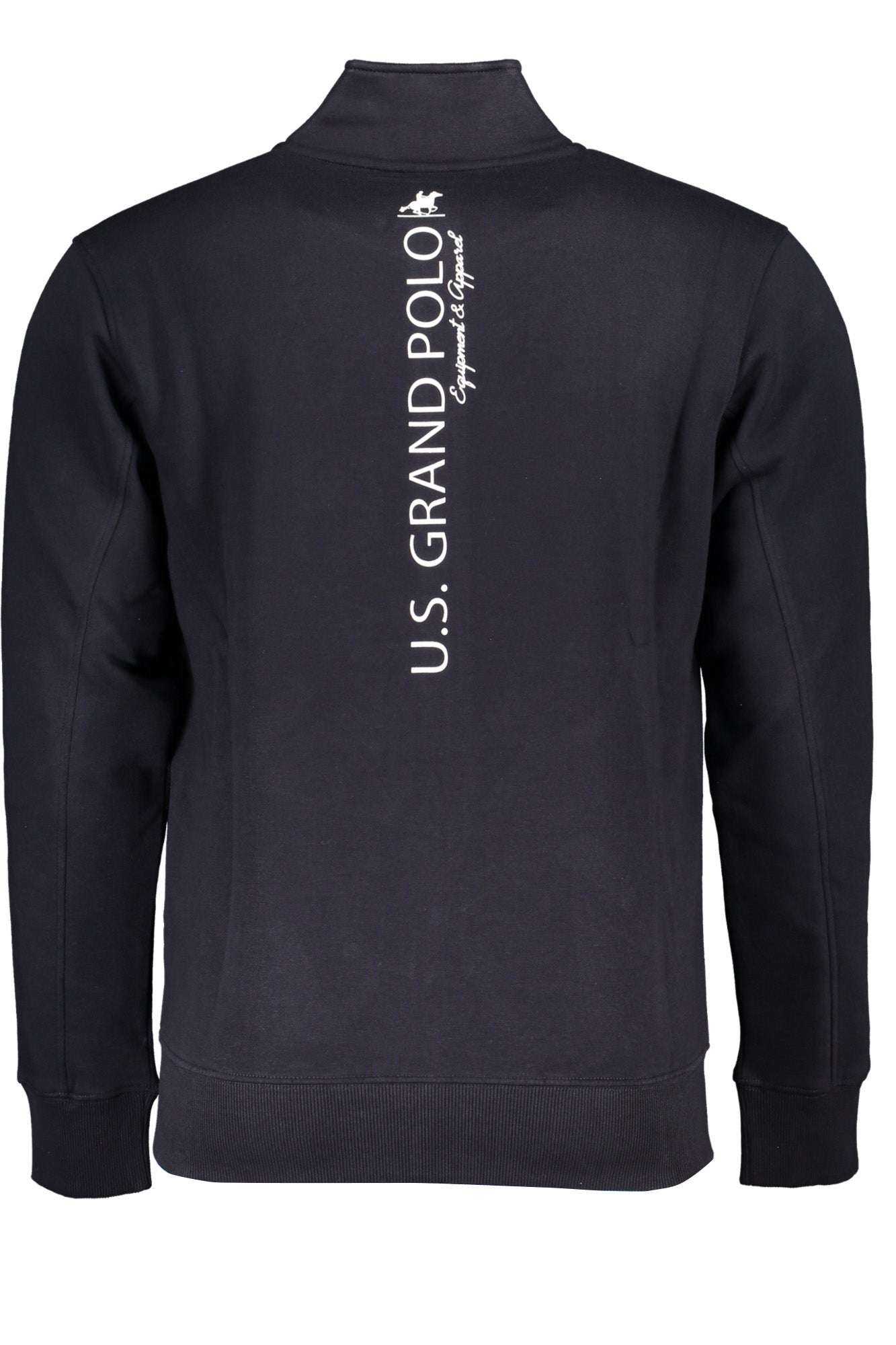 US GRAND Herren-Sweatshirt mit Reißverschluss, schwarz Blau