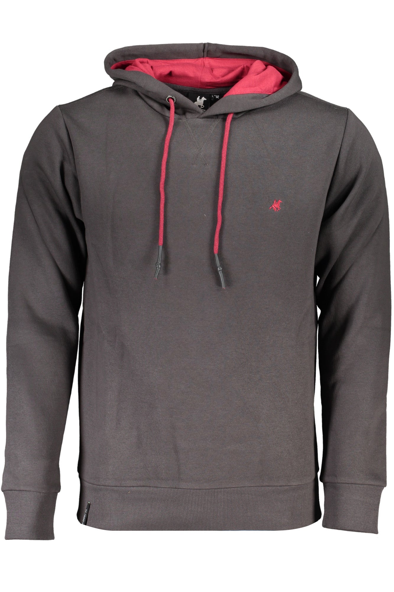 US GRAND Herren-Sweatshirt mit Reißverschluss, schwarz Grau