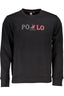 US GRAND Herren-Sweatshirt mit Reißverschluss, schwarz Schwarz