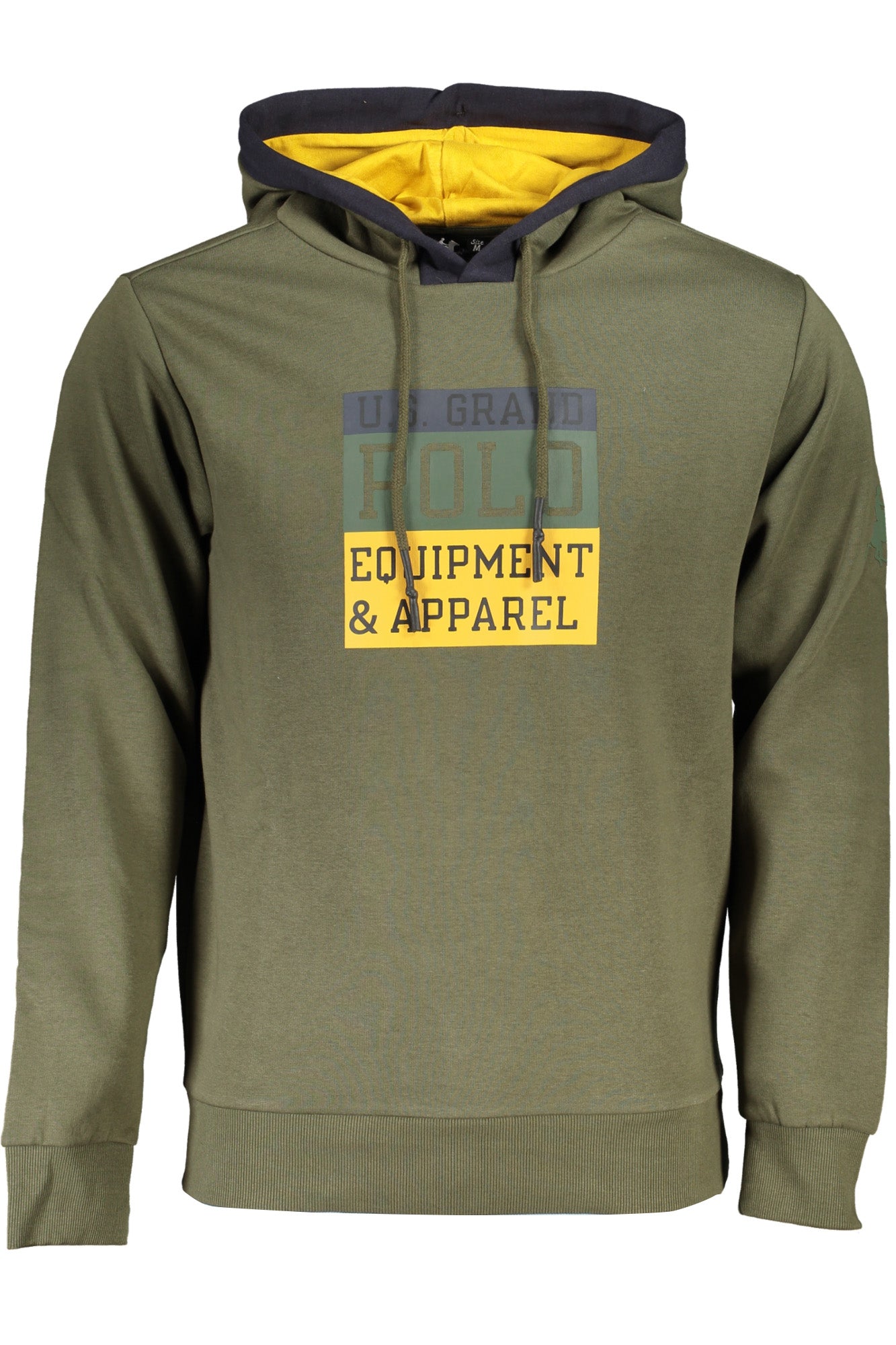 US GRAND Herren-Sweatshirt mit Reißverschluss, blau Grün