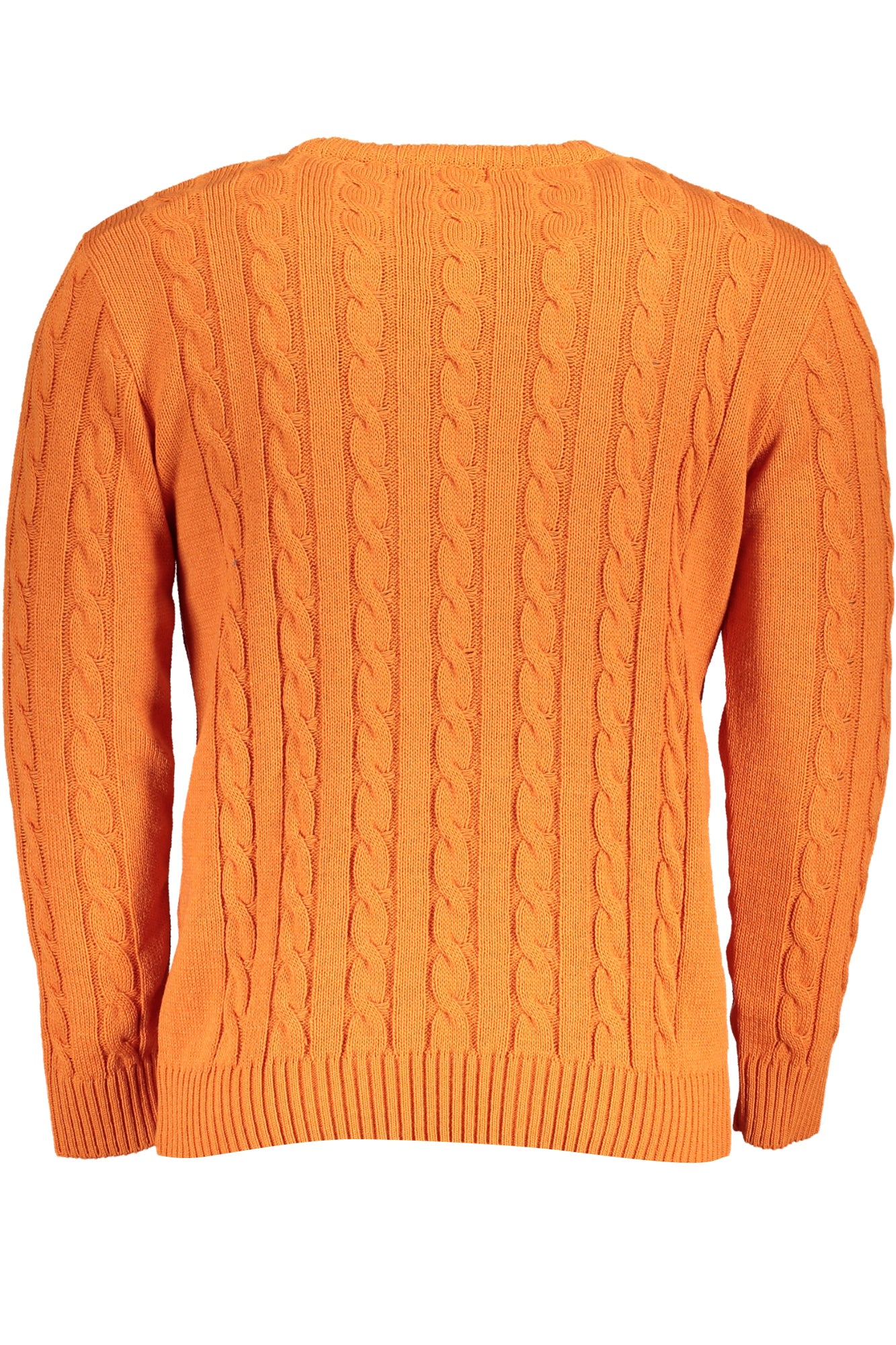 U.S. GRAND Pullover Herren – Langärmliger Jersey aus Italien für Herbst/Winter Orange