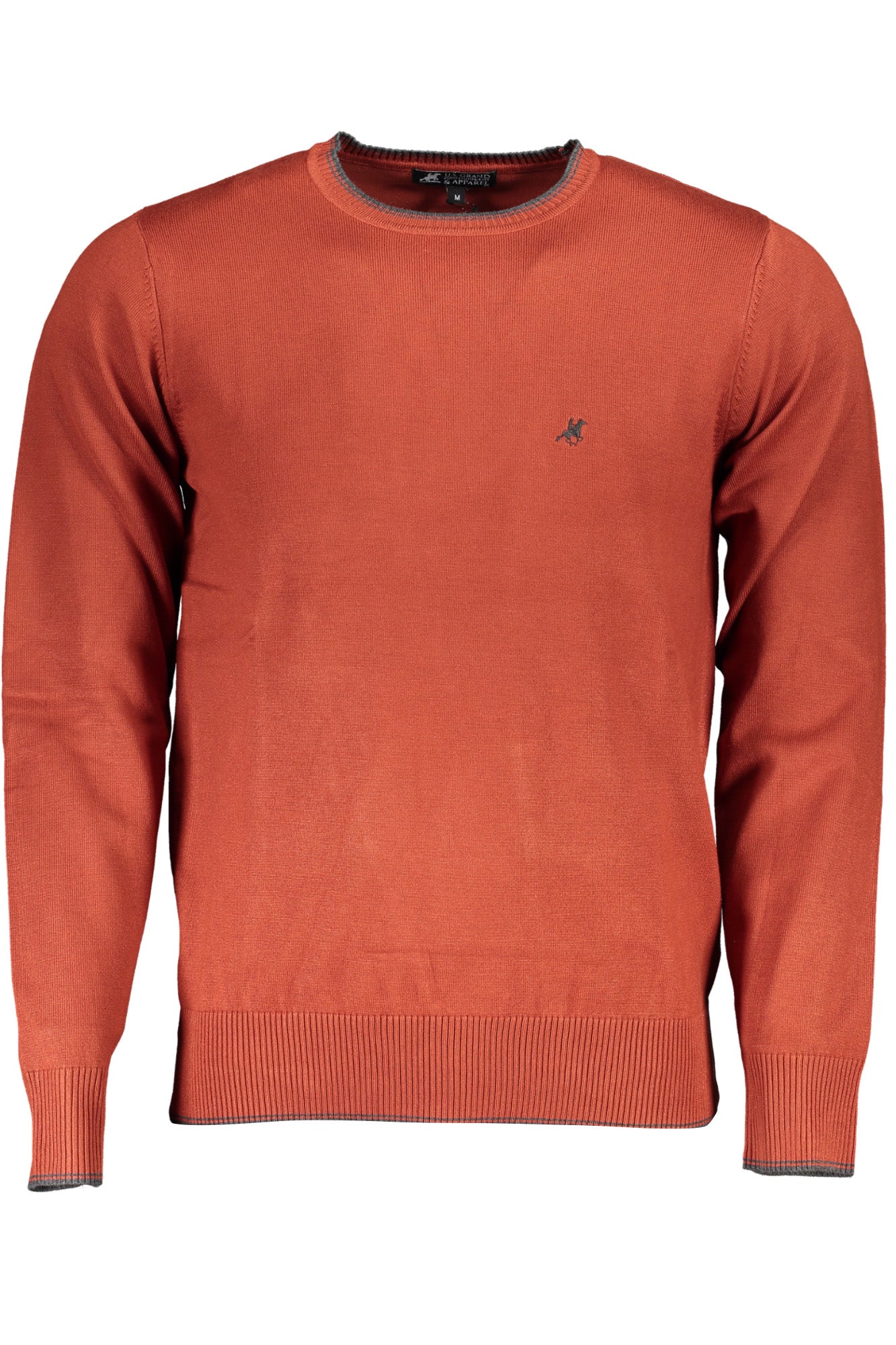 U.S. GRAND Pullover Herren – Bronze Jersey mit Logo-Stickerei für Herbst/Winter Bronze