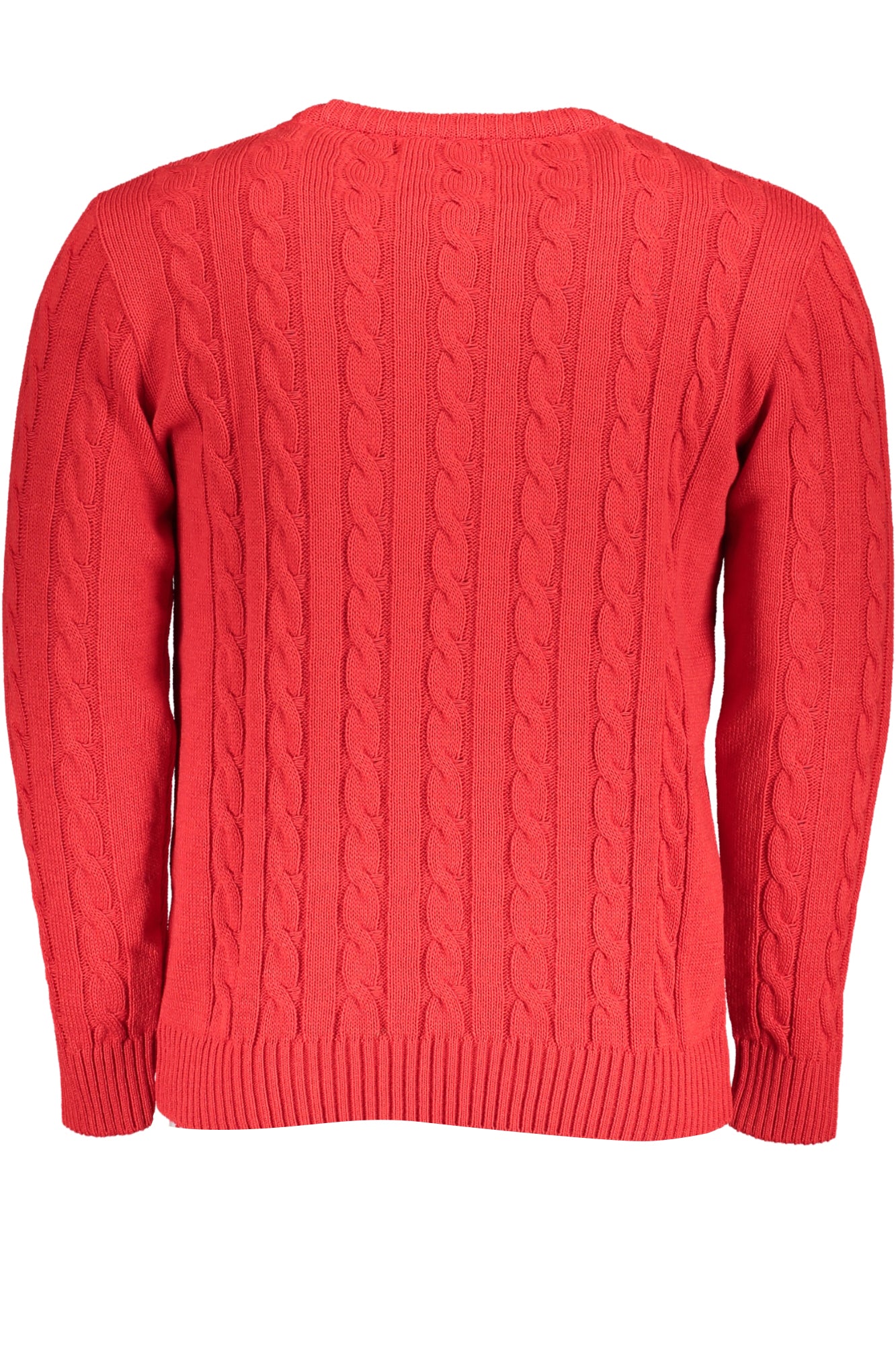 U.S. GRAND Pullover Herren – Langärmliger Jersey aus Italien für Herbst/Winter Rot